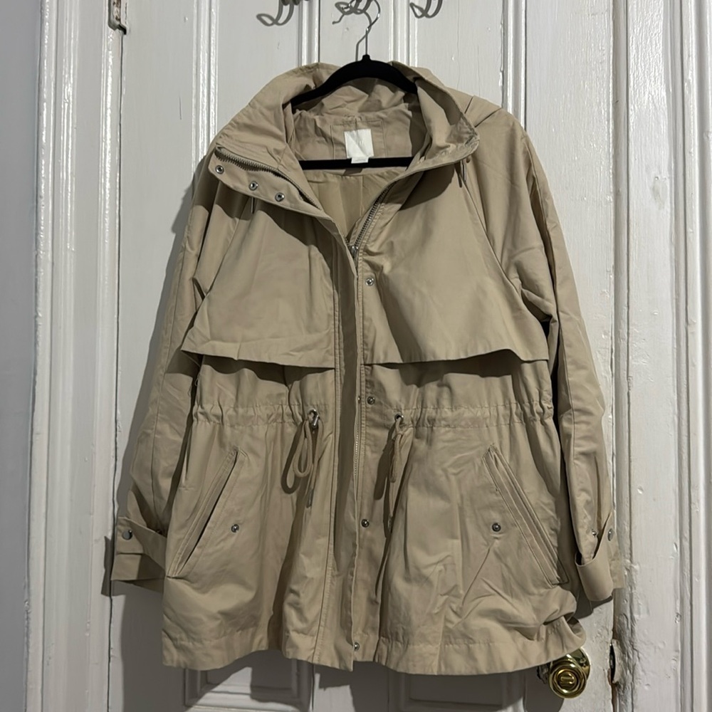 H&M trench rain size 8